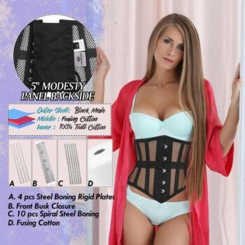 Waist Sculpting Mesh Waspie Waist Reducing Corset