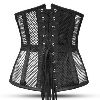 Long Torso Waist Trainer Steel Boned Corset With Mesh https://waisttraine.com/