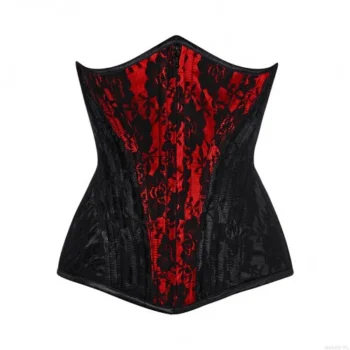 Waist Trainer Black Net Overlay Underbust Corset