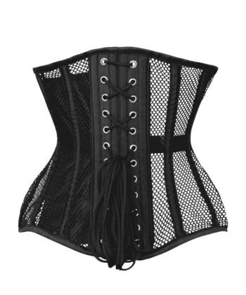 Richele Black Underbust Mesh Curvy Corset
