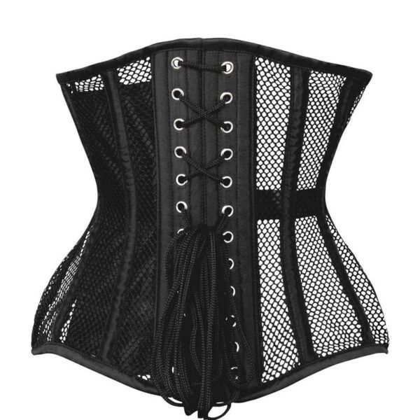 Richele Black Underbust Mesh Curvy Corset
