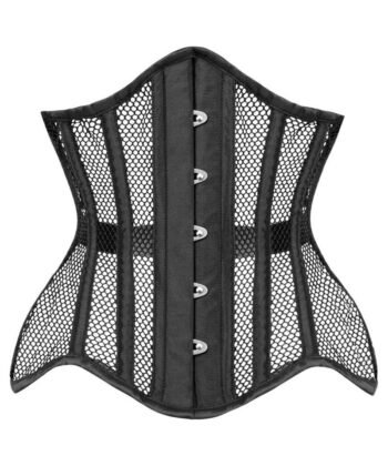 Richele Black Underbust Mesh Curvy Corset