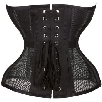 Mesh with corset underbust steel boned waist trainer https://waisttraine.com/