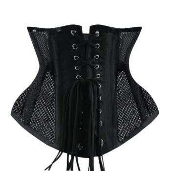 Underbust corset women waist trainer sexy black mesh with corset https://waisttraine.com/