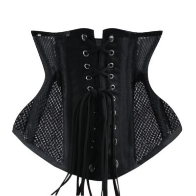 Underbust corset women waist trainer sexy black mesh with corset https://waisttraine.com/