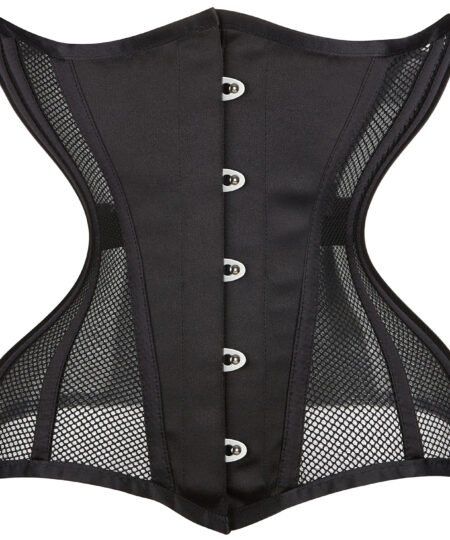 Mesh with corset underbust steel boned waist trainer https://waisttraine.com/