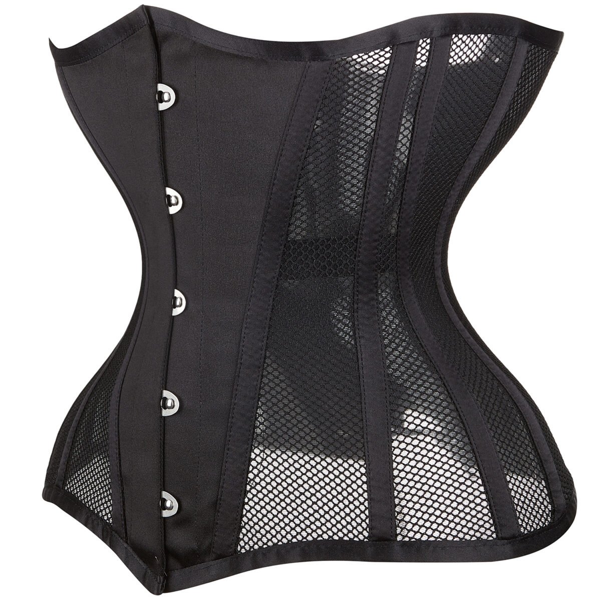 Mesh with corset underbust steel boned waist trainer https://waisttraine.com/