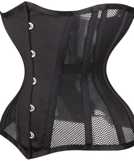 Mesh with corset underbust steel boned waist trainer https://waisttraine.com/