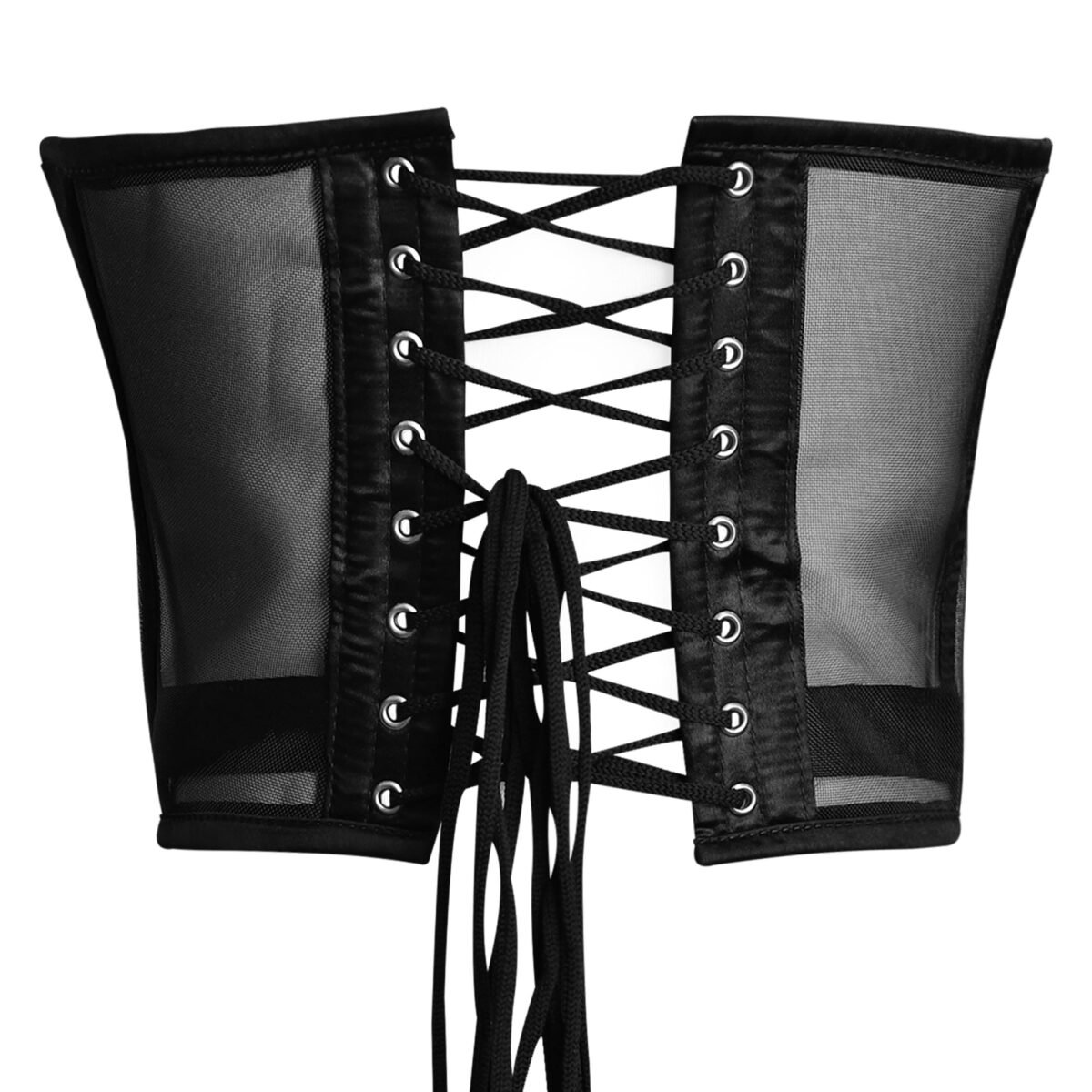 Black open bust corset mesh top https://waisttraine.com/