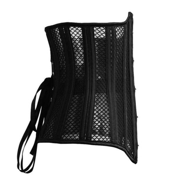 Black gothic underbust fishnet mesh corset waist trainer https://waisttraine.com/