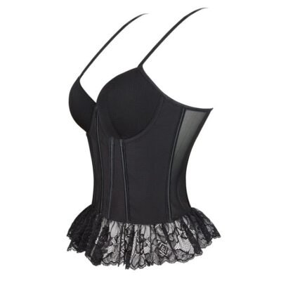 Black hook up bustier for women mesh waist trainer https://waisttraine.com/