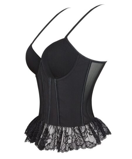 Black hook up bustier for women mesh waist trainer https://waisttraine.com/