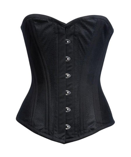 Black Waist Trainer Mesh Corset