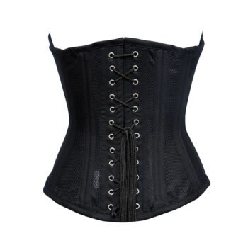 Black Waist Trainer Mesh Corset