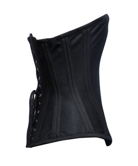 Black Waist Trainer Mesh Corset