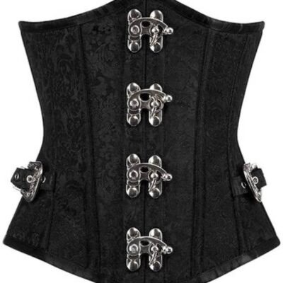 Brocade Underbust Curvy Corset With side Buckles