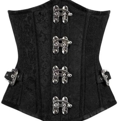 Brocade Underbust Curvy Corset With side Buckles