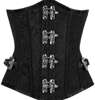 Brocade Underbust Curvy Corset With side Buckles