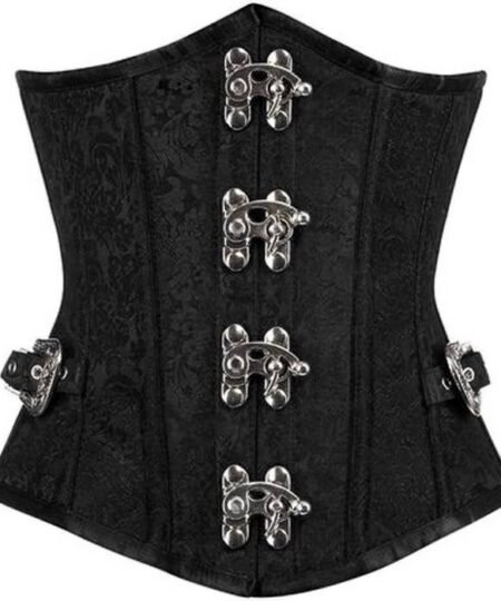 Brocade Underbust Curvy Corset With side Buckles