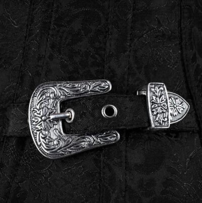 Brocade Underbust Curvy Corset With side Buckles