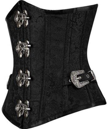 Brocade Underbust Curvy Corset With side Buckles