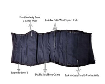 Criss Cross Lacing Brocade Waist Trainer Corset