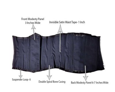 Criss Cross Lacing Brocade Waist Trainer Corset