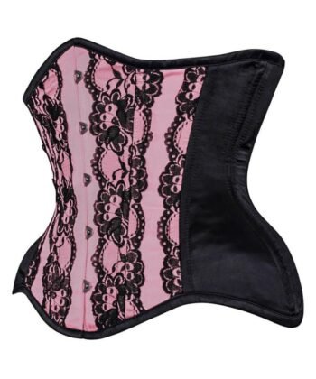 Curvy Pink Lace Waist Trainer Corset