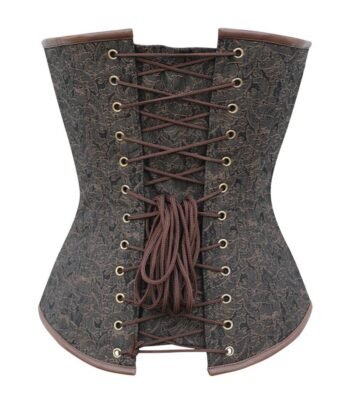 Instant Shape Brocade Steampunk Corset with Chains