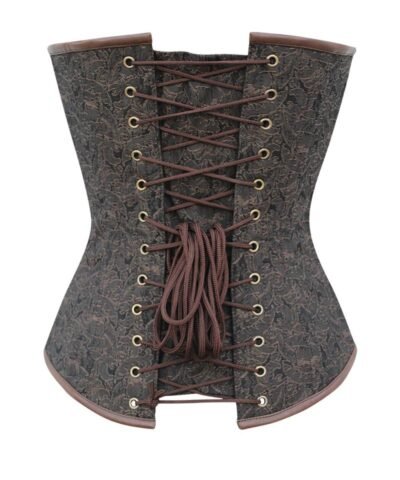 Instant Shape Brocade Steampunk Corset with Chains