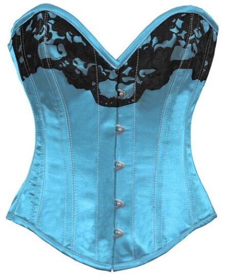 Satin Burlesque Overbust Corset