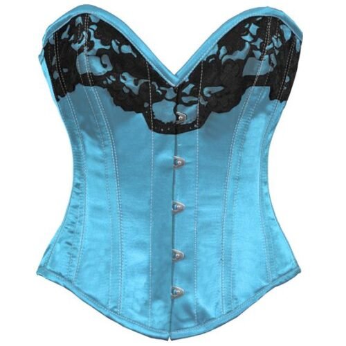 Satin Burlesque Overbust Corset