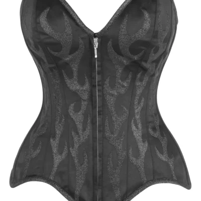Satin Overbust Corset Top For Women