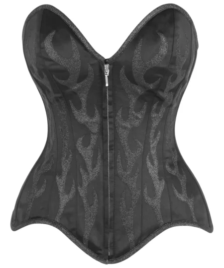 Satin Overbust Corset Top For Women