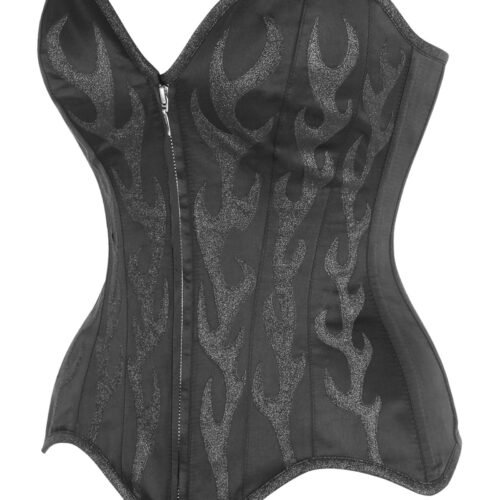 Satin Overbust Corset Top For Women