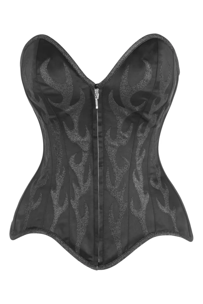 Satin Overbust Corset Top For Women
