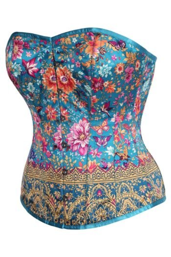 Satin Steel Boned Overbust Corset Top