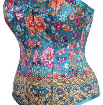 Satin Steel Boned Overbust Corset Top