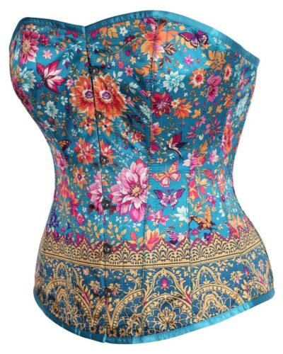 Satin Steel Boned Overbust Corset Top