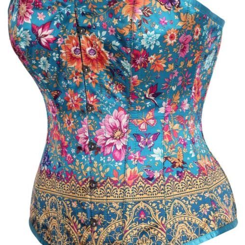 Satin Steel Boned Overbust Corset Top