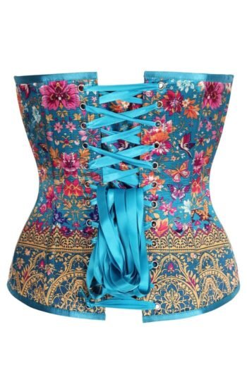Satin Steel Boned Overbust Corset Top