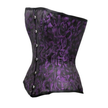 Steel Boned Overbust Brocade Corset Top