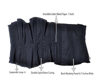 Steel Boned Overbust Waist Trainer Corset