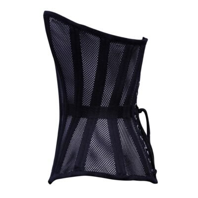 Steel Boned Strapless Mesh Waist Trainer Corset
