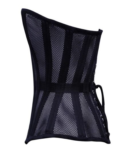 Steel Boned Strapless Mesh Waist Trainer Corset