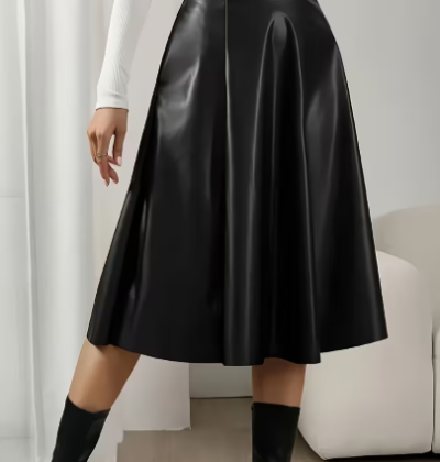 High Waist Pleated Skirt