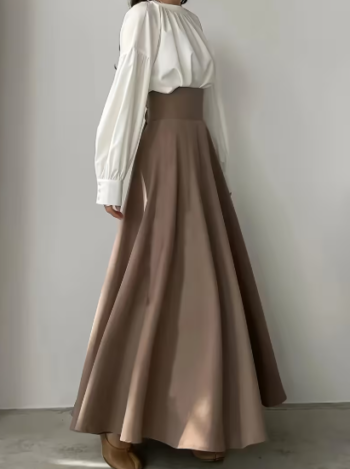 stylish high-waisted skirt