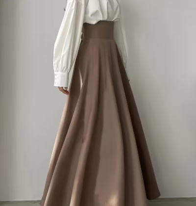 stylish high-waisted skirt