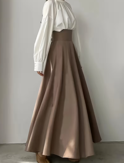 stylish high-waisted skirt