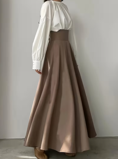stylish high-waisted skirt